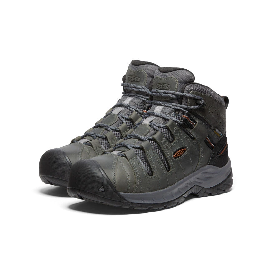 Keen Men's Flint II Waterproof Mid (Soft Toe) | Steel Grey/Tortoise Shell 4 Keen Men's Flint II Waterproof Mid (Soft Toe) | Steel Grey/Tortoise Shell - Image 2