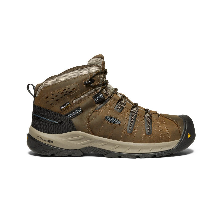 Keen Men's Flint II Waterproof Boot (Steel Toe) | Cascade Brown/Orion Blue 3 Keen Men's Flint II Waterproof Boot (Steel Toe) | Cascade Brown/Orion Blue