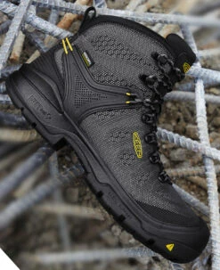 Keen Men's Dearborn 6" Waterproof Boot (Carbon-Fiber Toe) | Black/Steel Grey -Keen 1025692 PDP RightImage