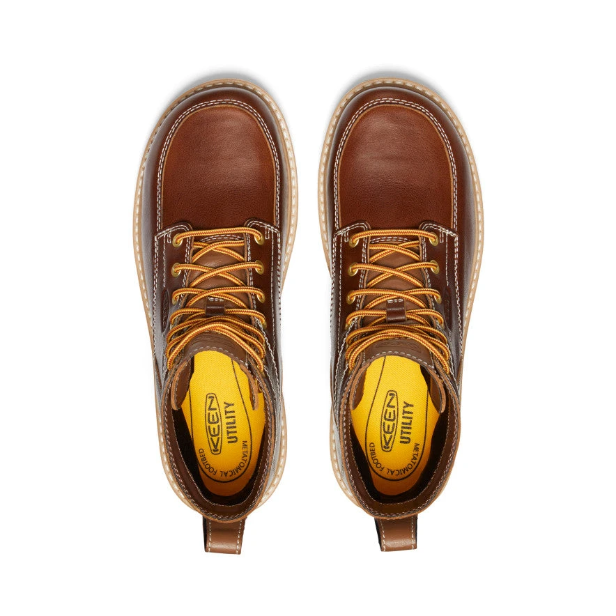 Keen Men's San Jose 6" Waterproof Boot (Aluminum Toe) | Tortoise Shell/Star White 6 Keen Men's San Jose 6" Waterproof Boot (Aluminum Toe) | Tortoise Shell/Star White - Image 4