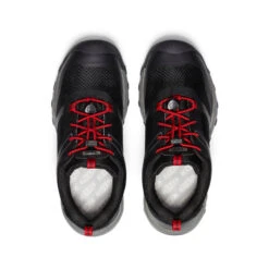 Keen Big Kids' Wanduro Waterproof Shoe | Black/Ribbon Red -Keen 343599defeba31bd3e8c7cda6f2ab5191dccb961