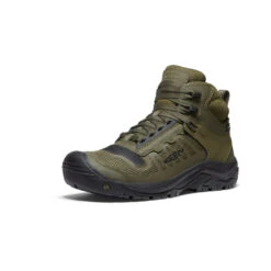 Keen Men's Reno KBF Waterproof Mid (Soft Toe) | Dark Olive/Black -Keen 4f24f889f1c6b8257760cae572280fdbacf767b4
