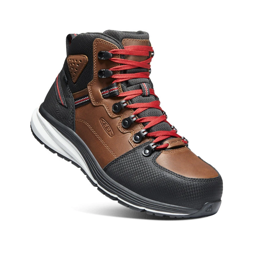 Keen Men's Red Hook Waterproof Boot (Carbon-Fiber Toe) | Tobacco/Black 5 Keen Men's Red Hook Waterproof Boot (Carbon-Fiber Toe) | Tobacco/Black - Image 3