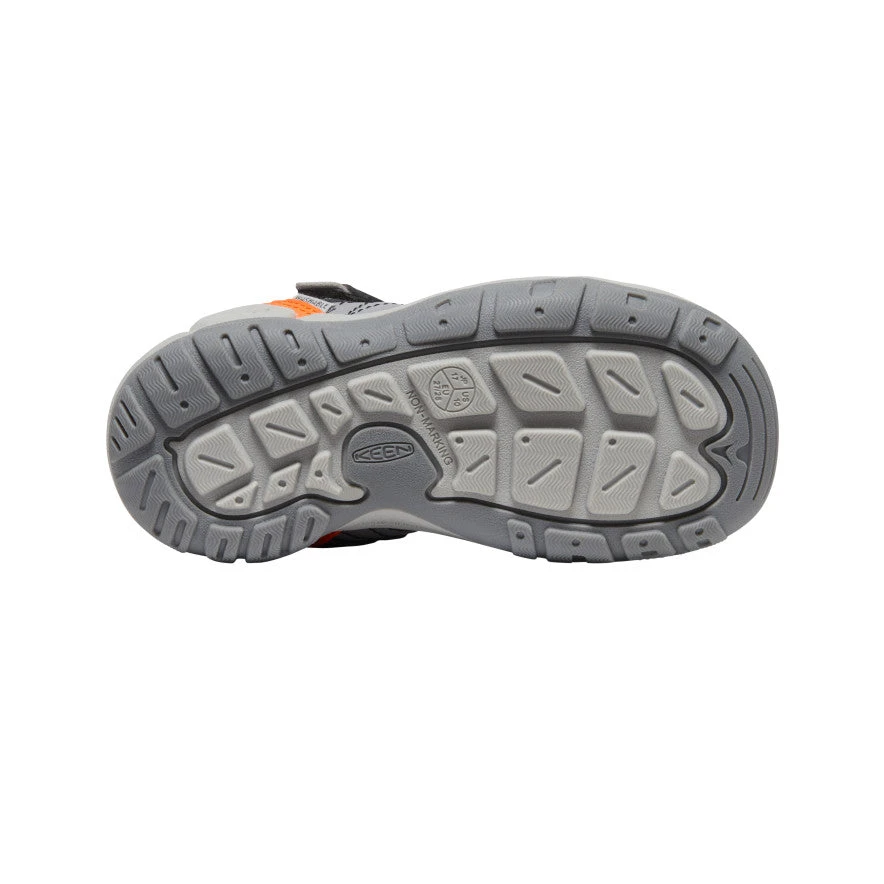 Keen Little Kids' Knotch Peak Sneaker | Magnet/Safety Orange 6 Keen Little Kids' Knotch Peak Sneaker | Magnet/Safety Orange - Image 4