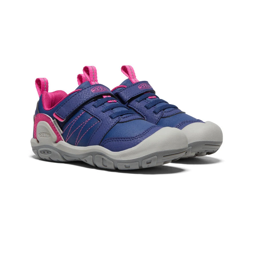 Keen Little Kids' Knotch Peak Sneaker | Blue Depths/Pink Peacock 4 Keen Little Kids' Knotch Peak Sneaker | Blue Depths/Pink Peacock - Image 2