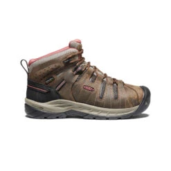 Keen Women's Flint II Waterproof Boot (Soft Toe) | Cascade Brown/Brick Dust