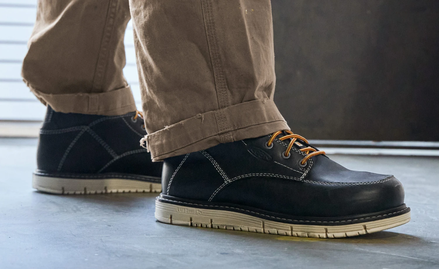 Keen Men's CSA San Jose 6" Waterproof Boot (Aluminum Toe) | Black/Off White 9 Keen Men's CSA San Jose 6" Waterproof Boot (Aluminum Toe) | Black/Off White - Image 7