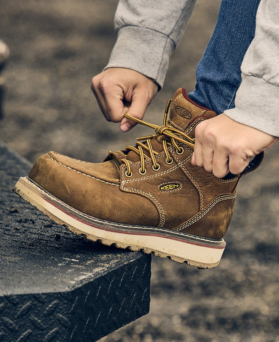 Keen Women's Cincinnati 6" Waterproof Boot (Carbon-Fiber Toe) | Belgian/Sandshell 8 Keen Women's Cincinnati 6" Waterproof Boot (Carbon-Fiber Toe) | Belgian/Sandshell - Image 6