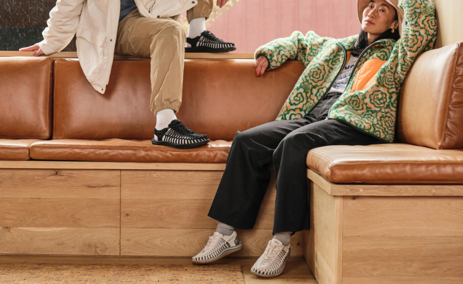 Keen Women's UNEEK Sneaker | Sea Moss/Tangerine 9 Keen Women's UNEEK Sneaker | Sea Moss/Tangerine - Image 7