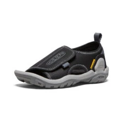 Keen Little Kids' Knotch River Open-Toe | Black/Steel Grey -Keen ac9246d224f95914fc1e38f7c31b26aff382f76e