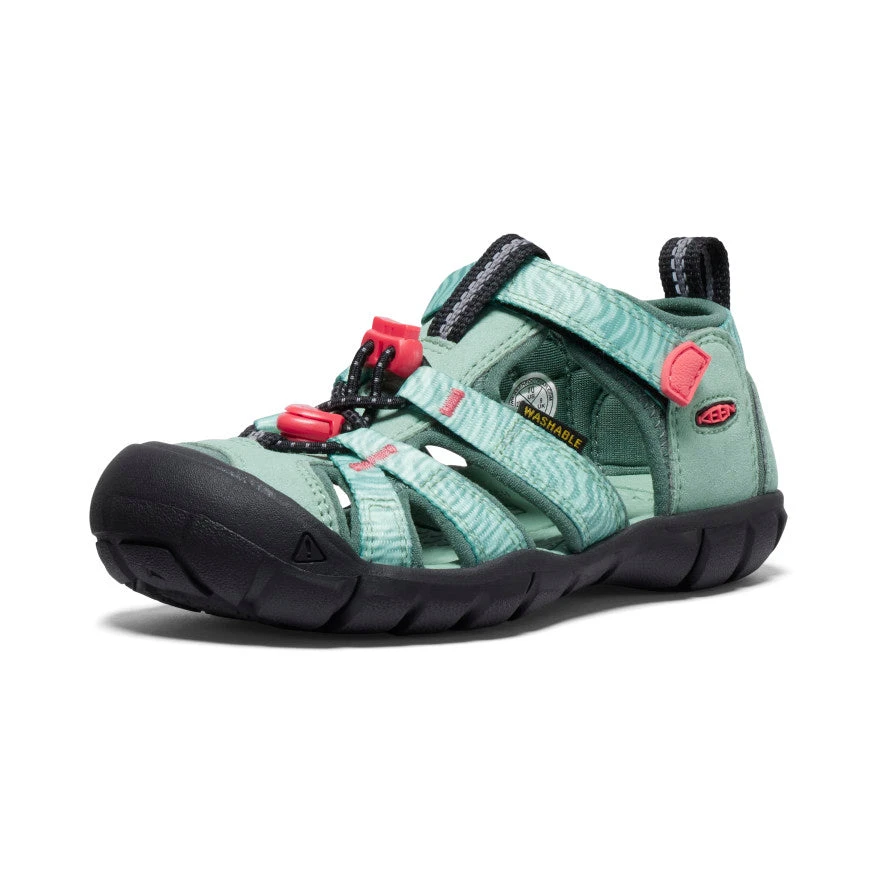 Keen Little Kids' Seacamp II CNX | Granite Green/Cayenne 5 Keen Little Kids' Seacamp II CNX | Granite Green/Cayenne - Image 3