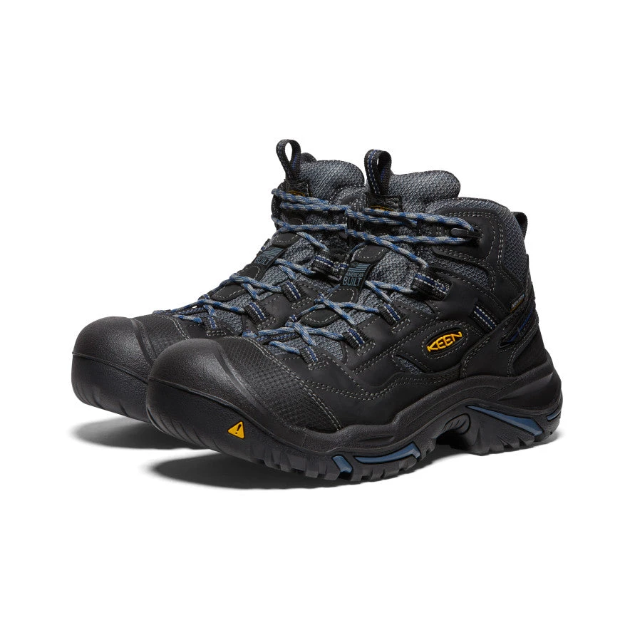 Keen Men's Braddock Waterproof Mid (Soft Toe) | Raven/Estate Blue 4 Keen Men's Braddock Waterproof Mid (Soft Toe) | Raven/Estate Blue - Image 2