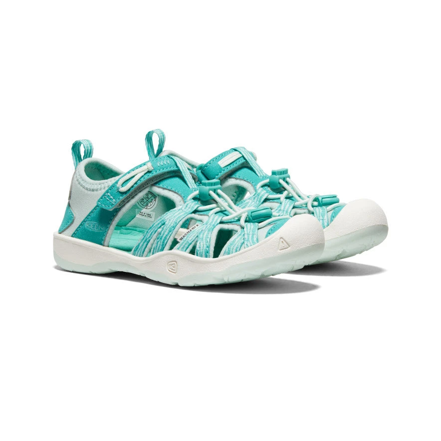 Keen Little Kids' Moxie Sandal | Waterfall/Blue Glass 4 Keen Little Kids' Moxie Sandal | Waterfall/Blue Glass - Image 2