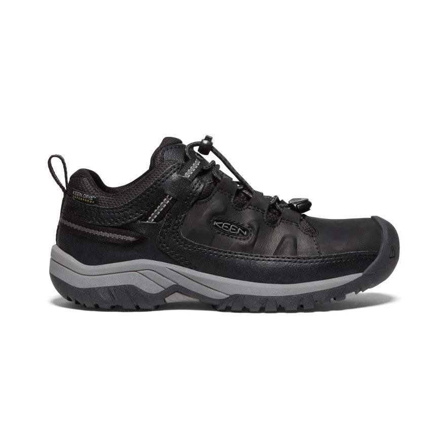 Keen Big Kids' Targhee Waterproof Shoe | Black/Steel Grey 3 Keen Big Kids' Targhee Waterproof Shoe | Black/Steel Grey