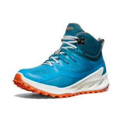 Keen Women's Zionic Waterproof Hiking Boot | Fjord Blue/Tangerine -Keen f6df4a67453eb7666aaacdd3ecfa56a6f6125745